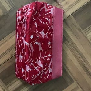 Clinique makeup bag. Cute and simple.